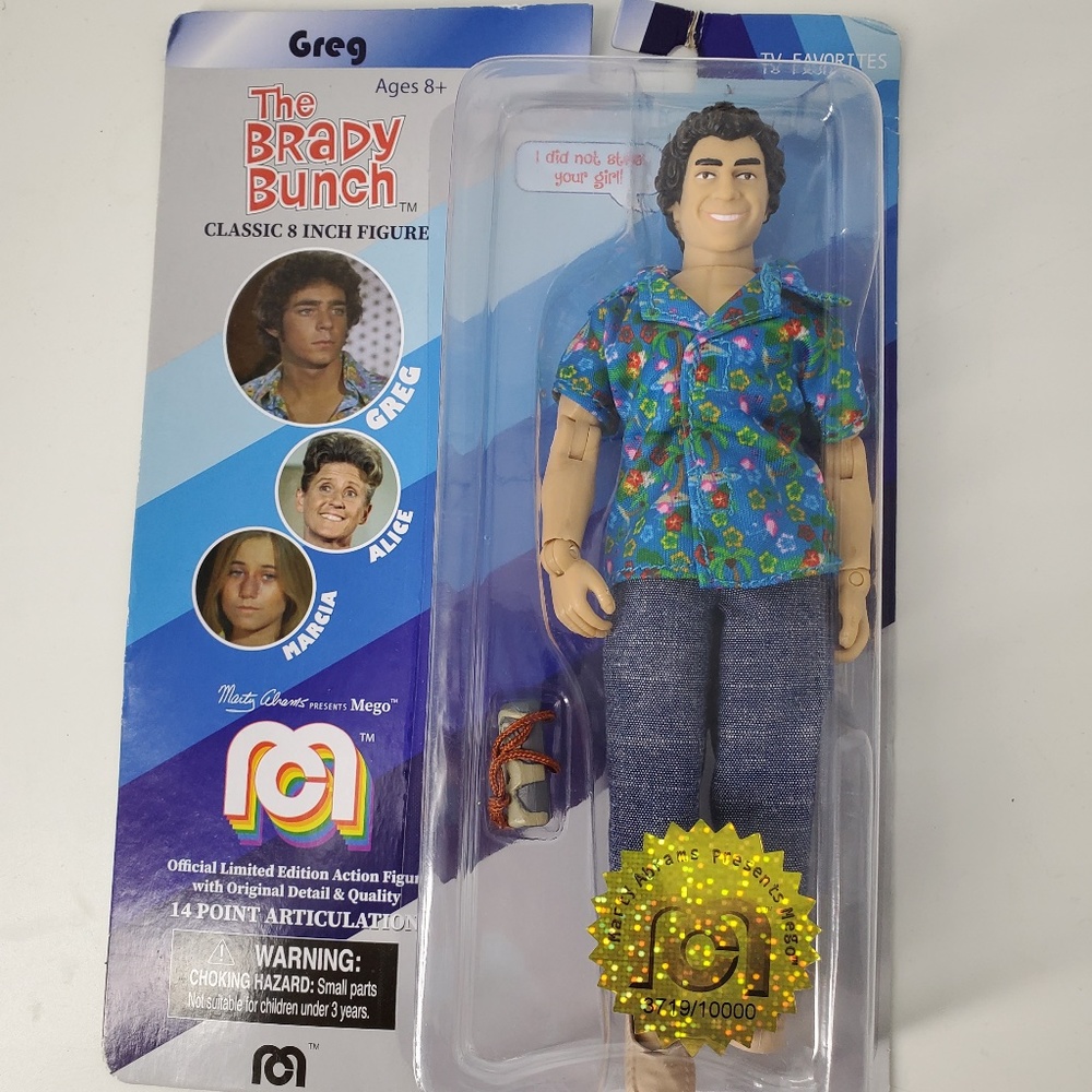 Greg The Brady Bunch Action Figure 8” Mego # 3719/10000 Limited Edition New